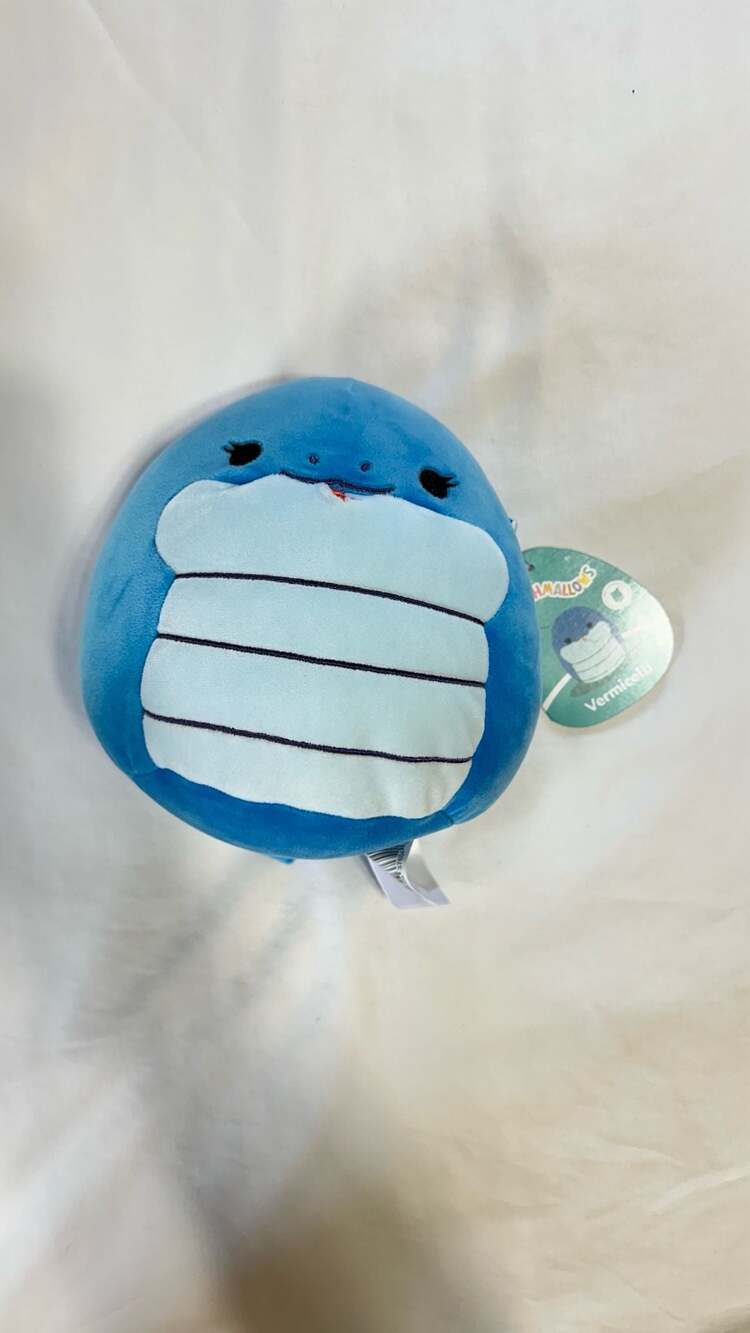 Squishmallows Vermicelli the Blue Snake Plush Toy 7.5 Inch NWT
